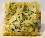 Omelettish med spenat och zucchini